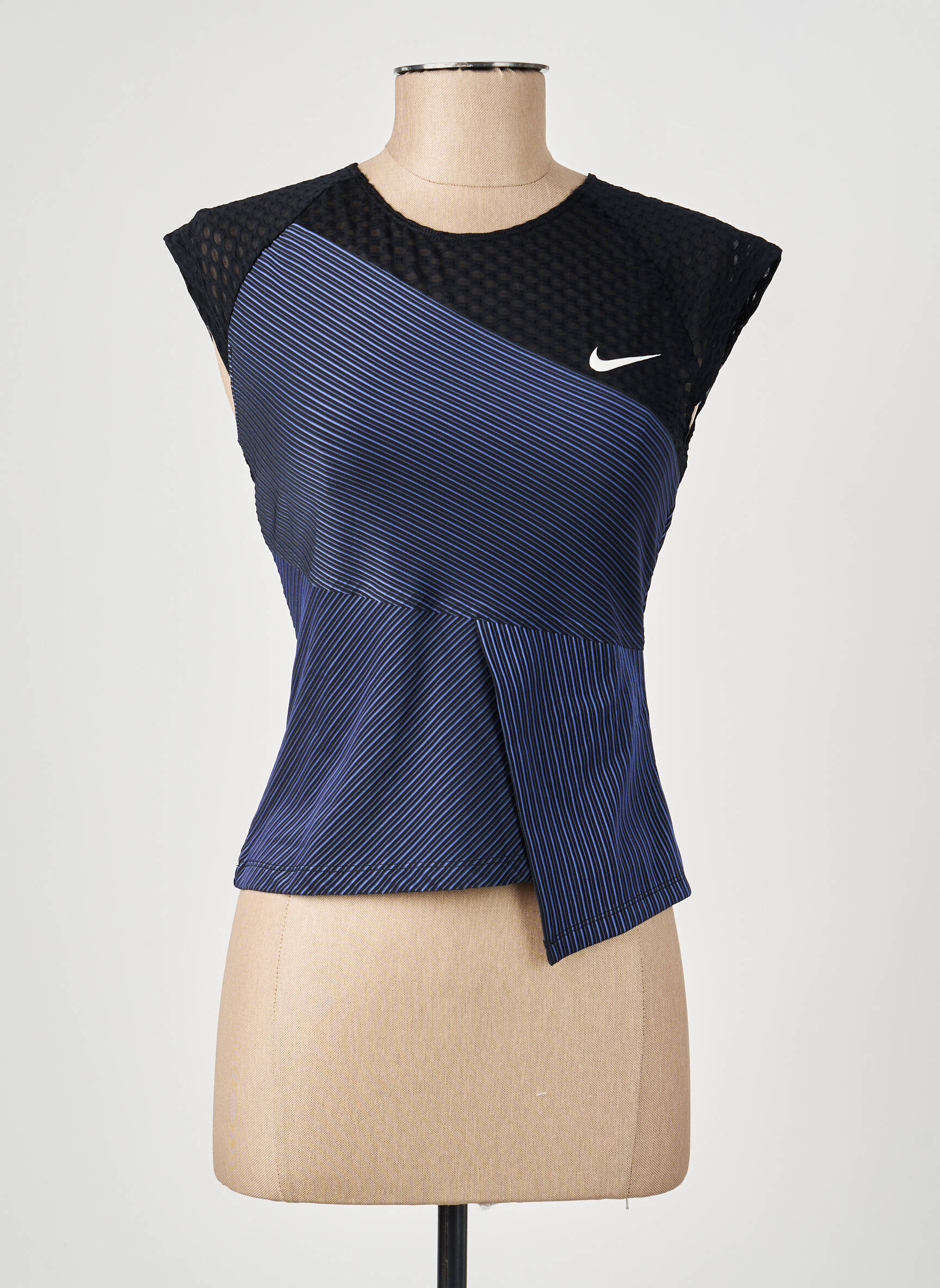 T-marškinys tamprumas trumpas rankovės juodas NIKE moteris