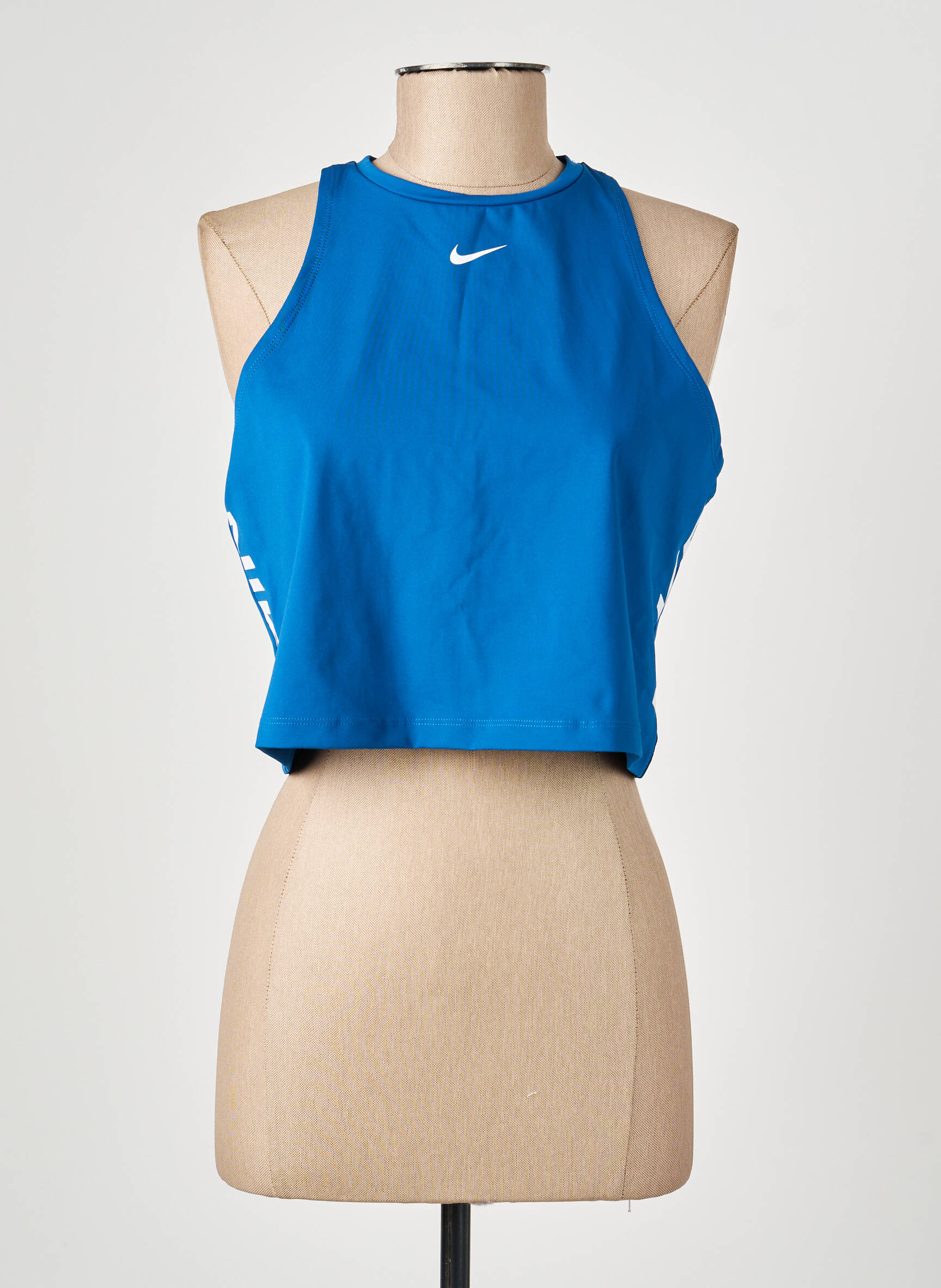 Viršūnė centrinė iškirptė be rankų mėlyna NIKE moteris