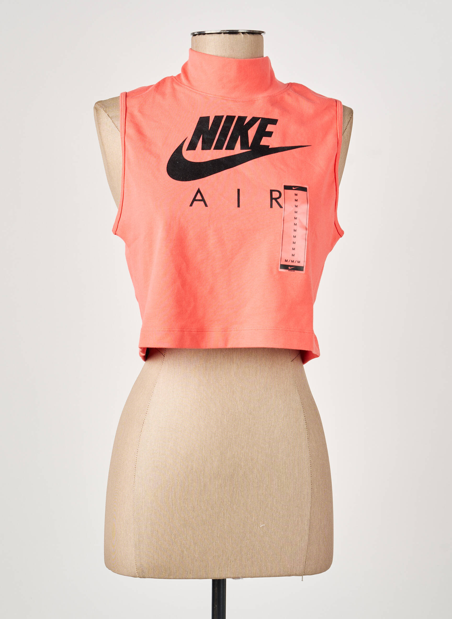 Viršūnė tamprumas be rankų oranžinė NIKE moteris