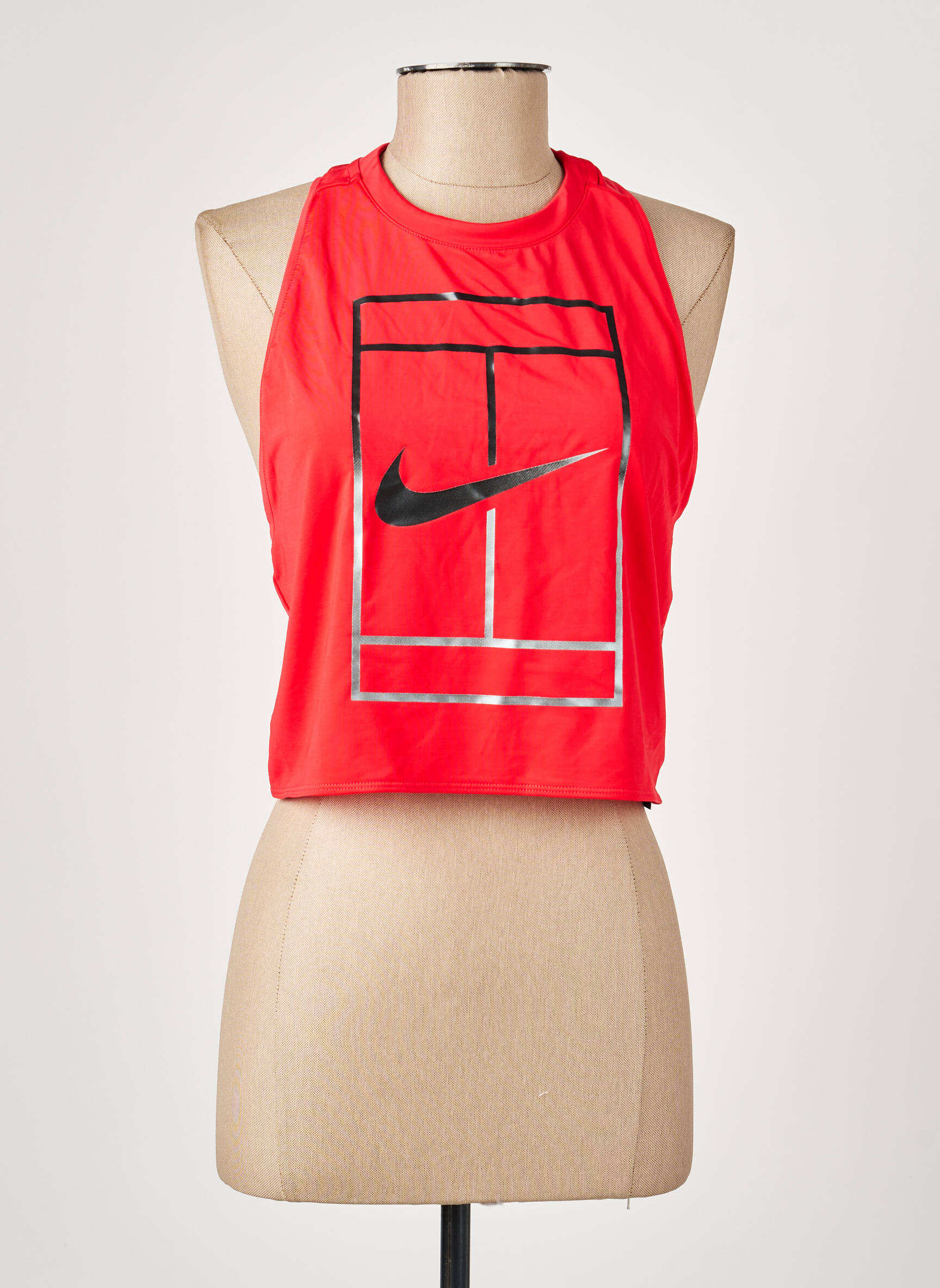 Viršūnė tamprumas be rankų raudona NIKE moteris