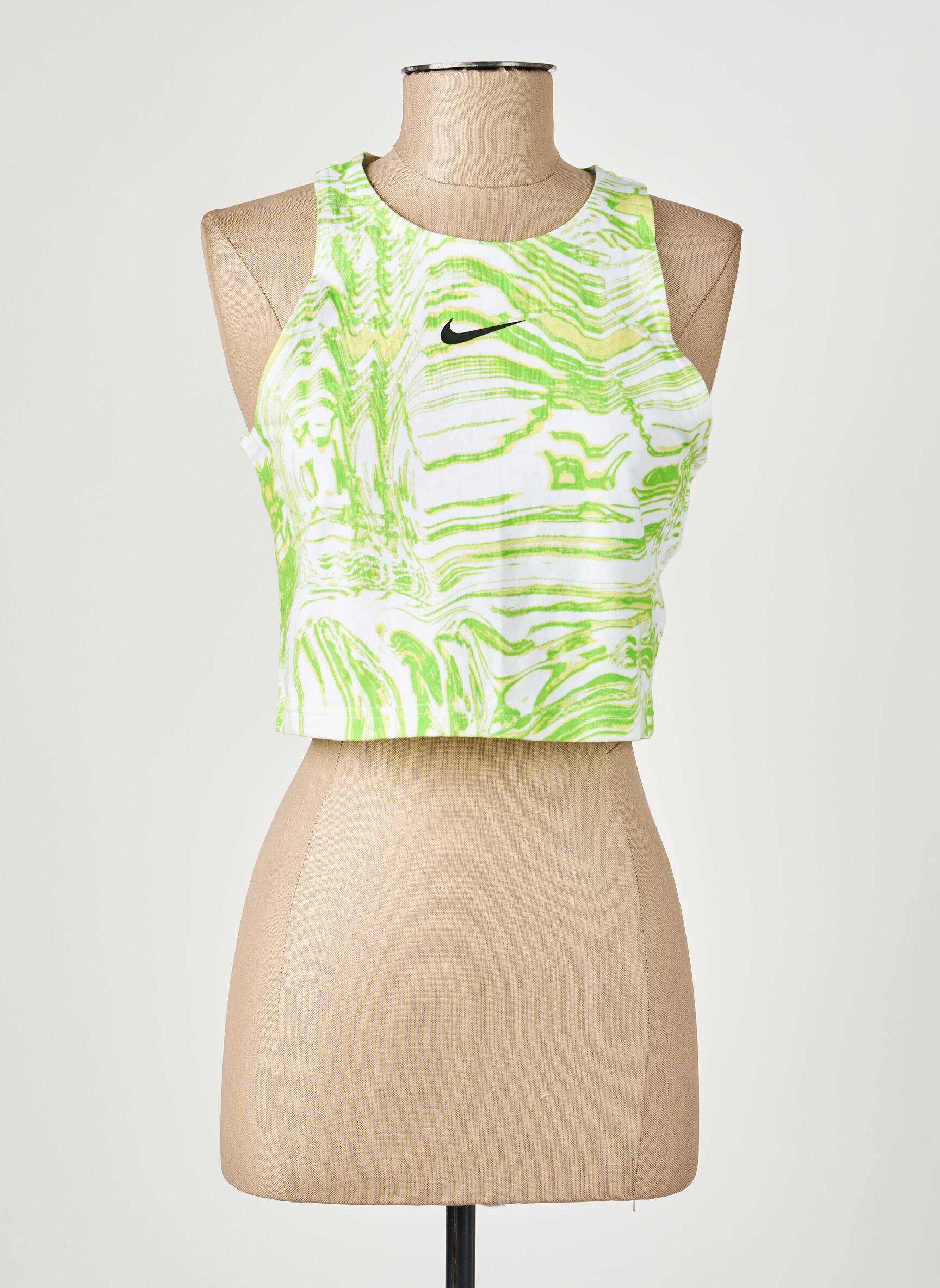 Viršūnė tamprumas be rankų žalias NIKE moteris