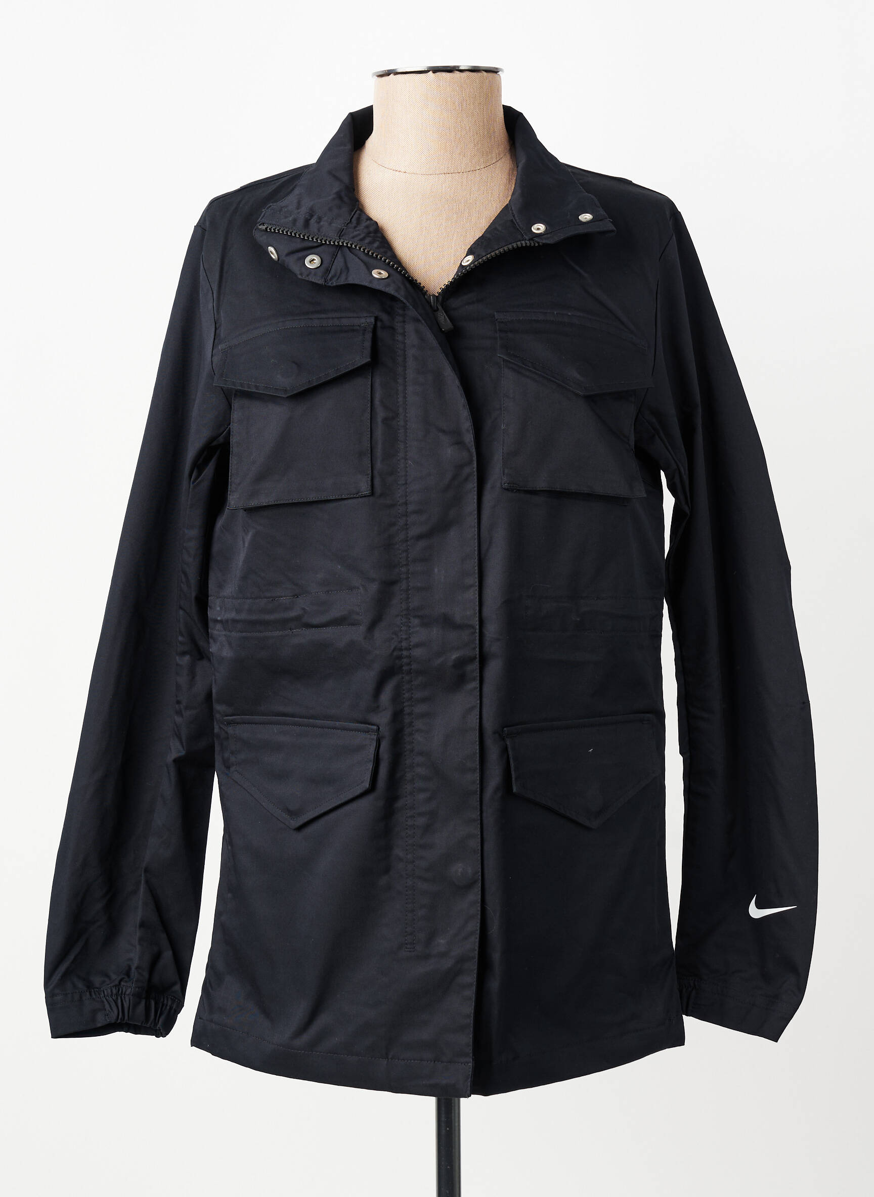 Parka be gobtuvų be gobtuvų juodas NIKE moteris