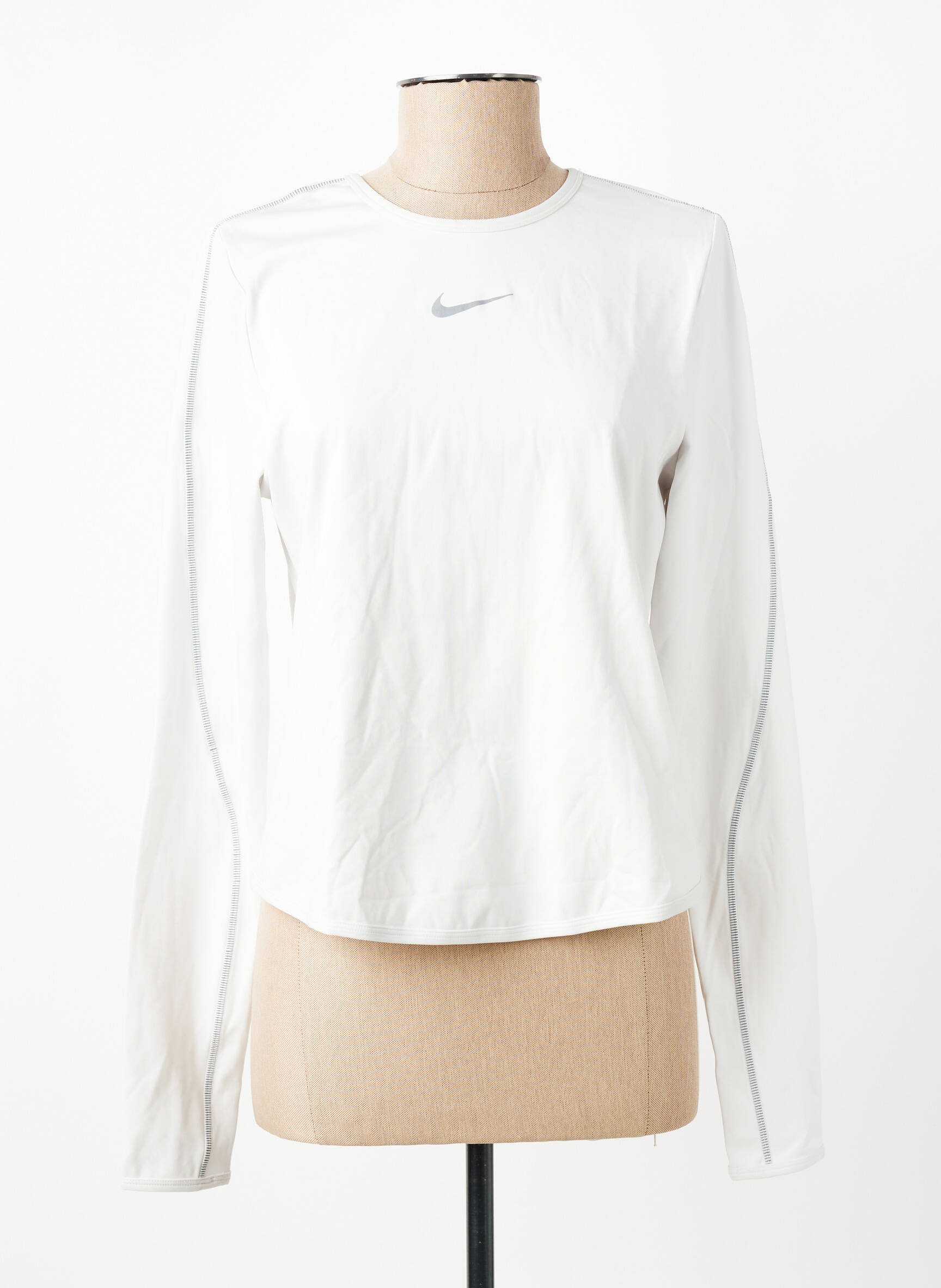 T-marškinys ilgos rankovės ilgos rankovės bežinis NIKE moteris