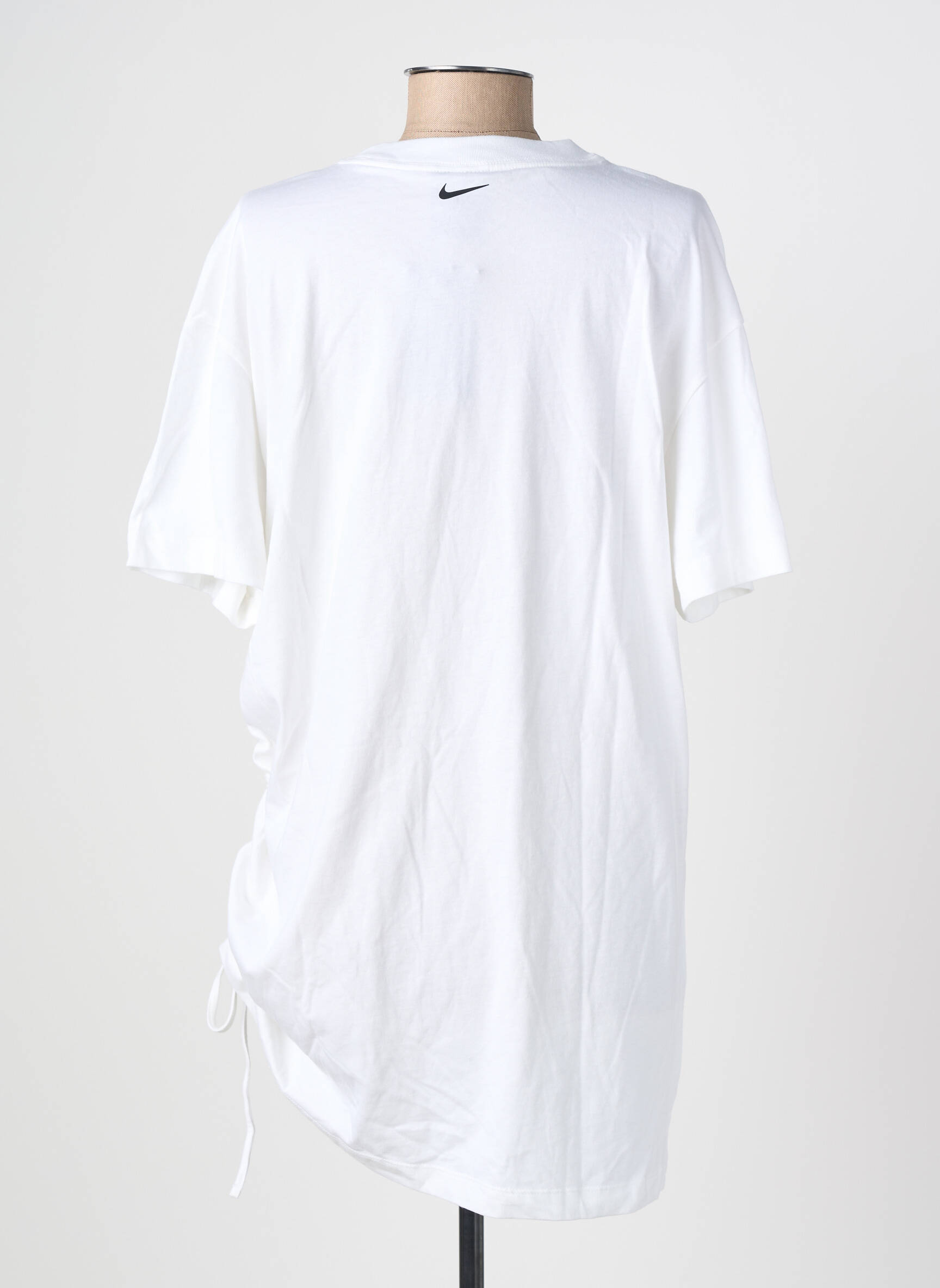 Trumpa rankovė tunika jersey audinys baltas NIKE moteris