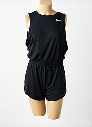 Kombinezonas užsegama nugaros mygtukais be rankų juodas NIKE moteris