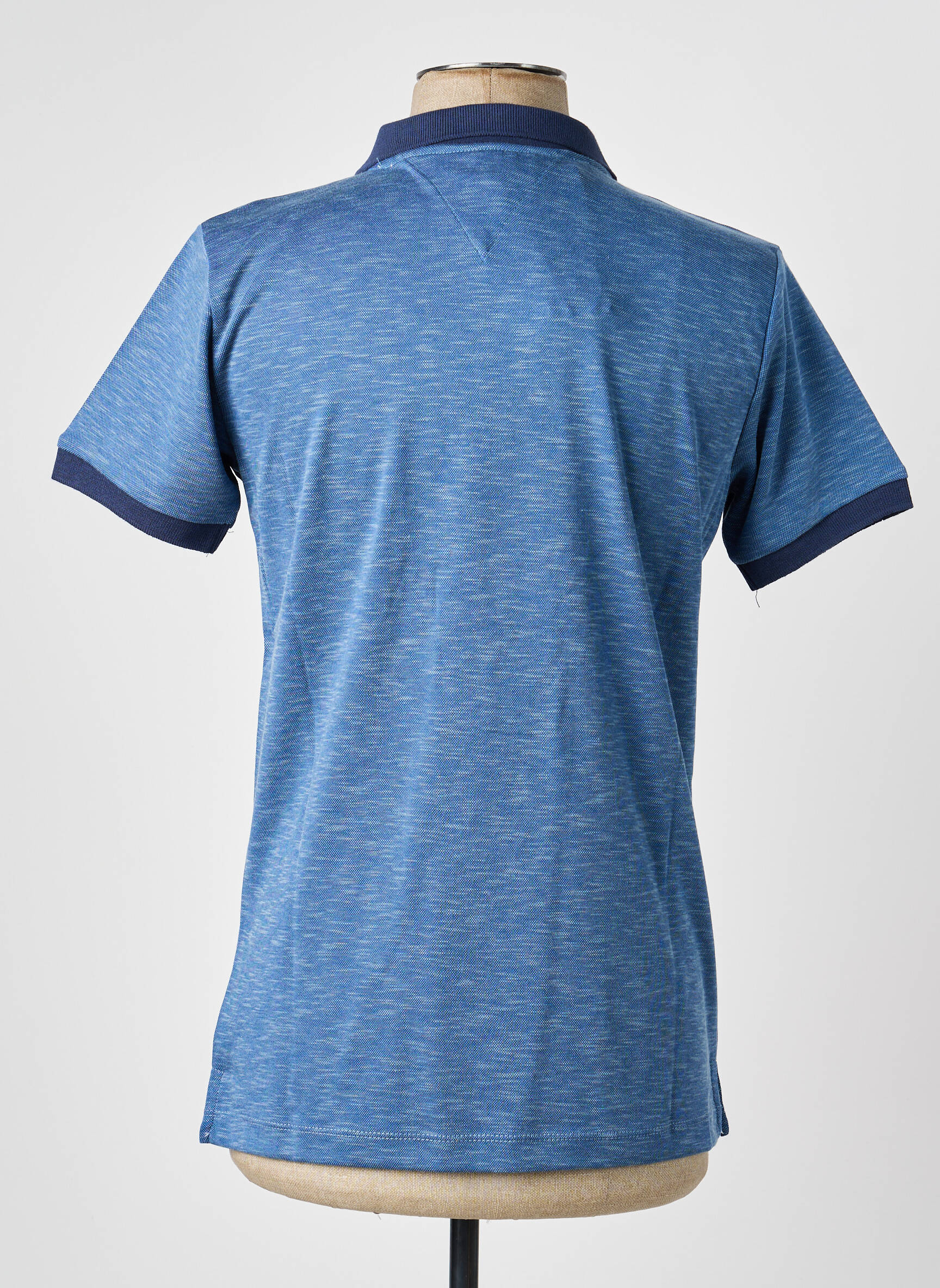 Polo chinamas audinys trumpas rankovės mėlyna CAMBERABERO vyras