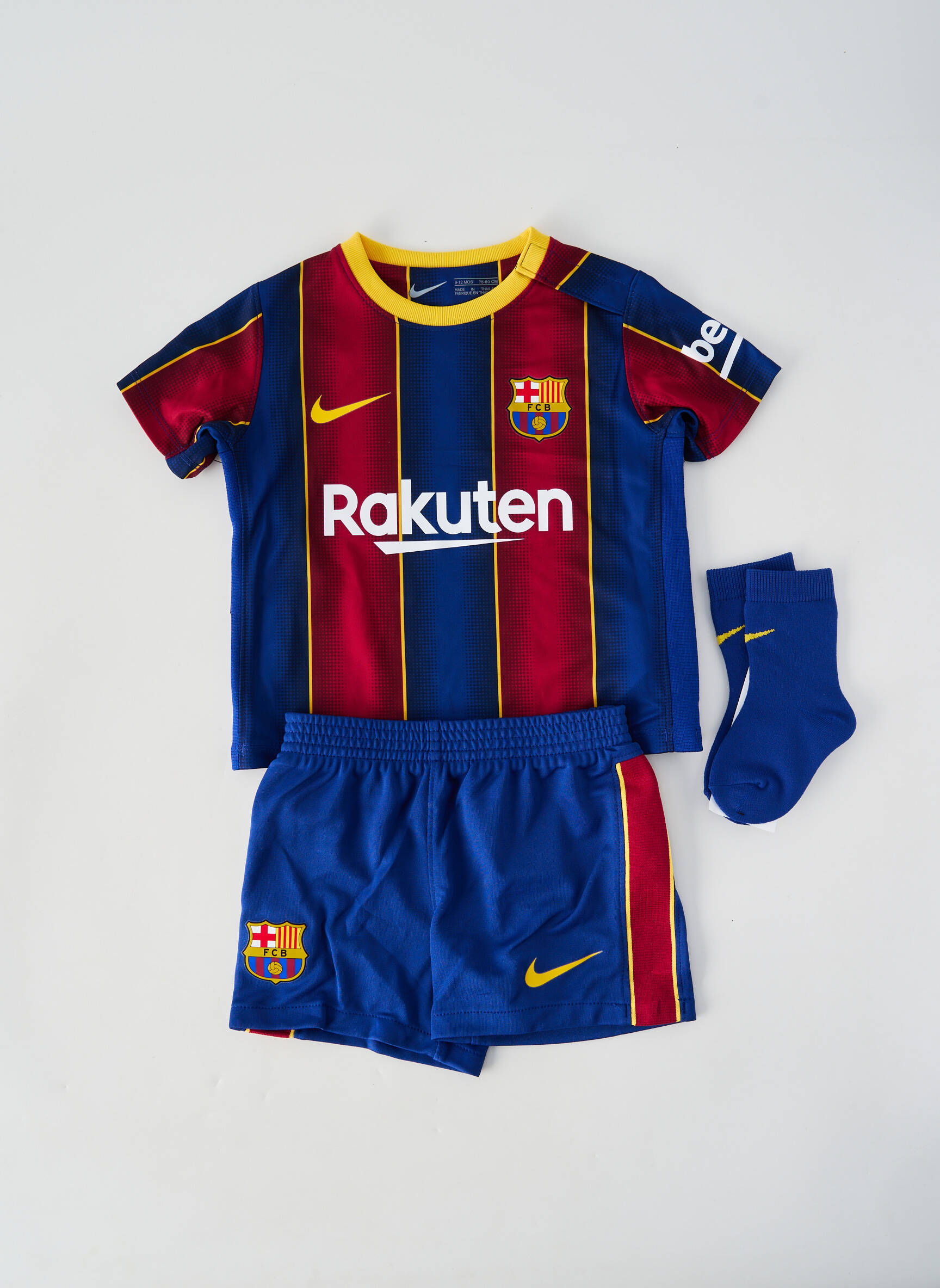 Šortų rinkinys flokuota serigrafija mėlyna NIKE berniukas