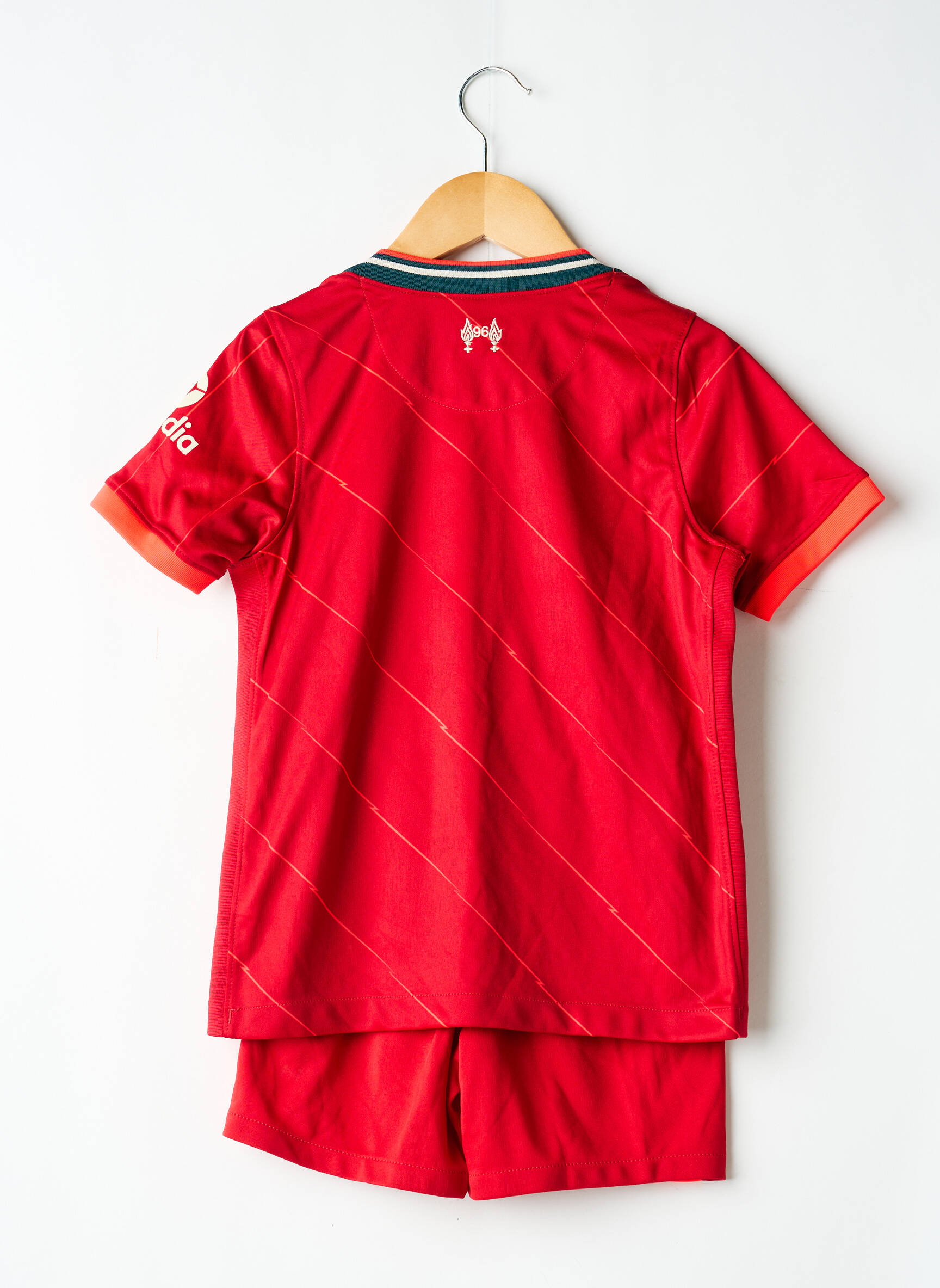 Šortų rinkinys flokuota serigrafija raudona NIKE berniukas