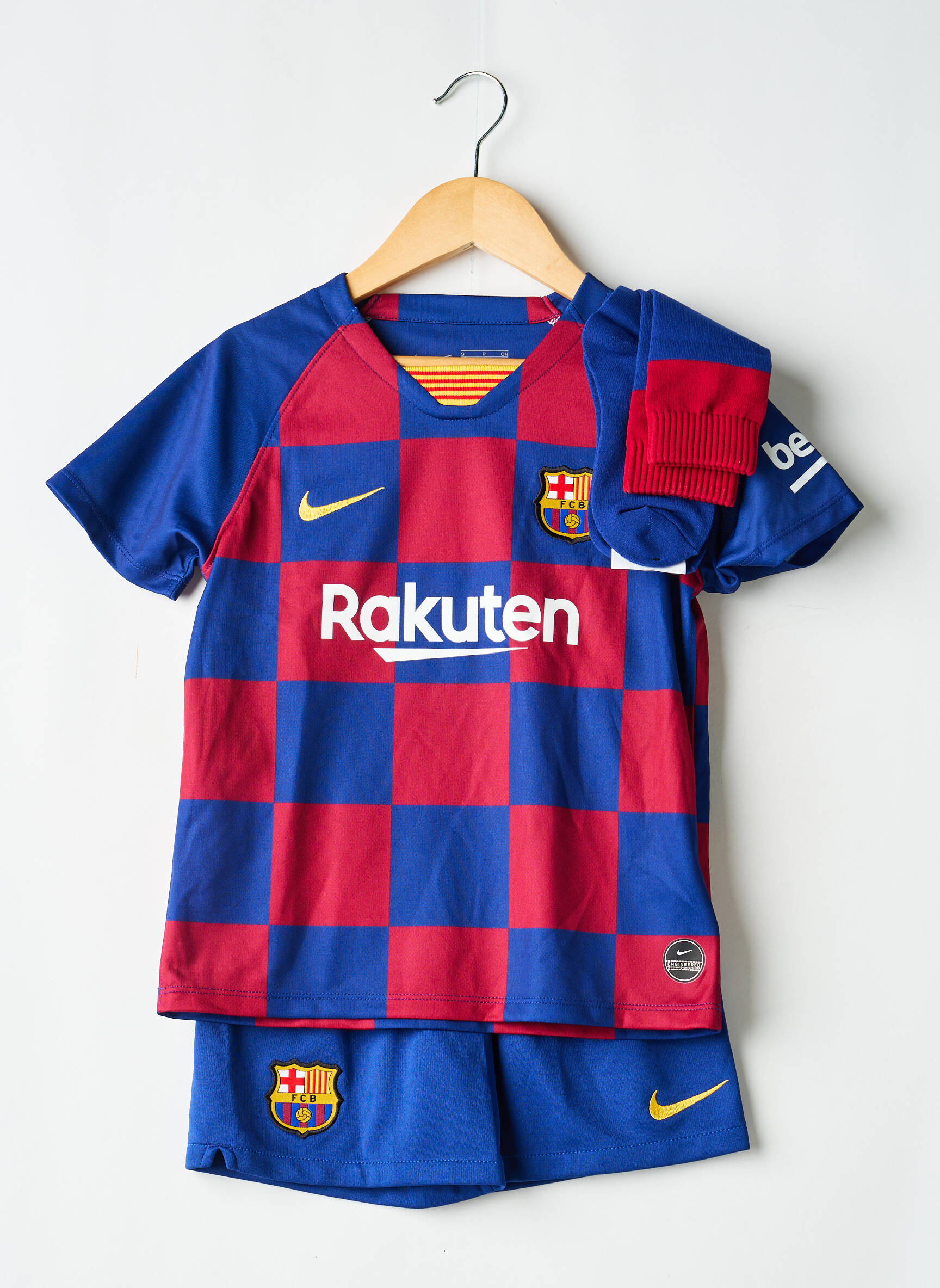 Šortų rinkinys flokuota serigrafija mėlyna NIKE berniukas