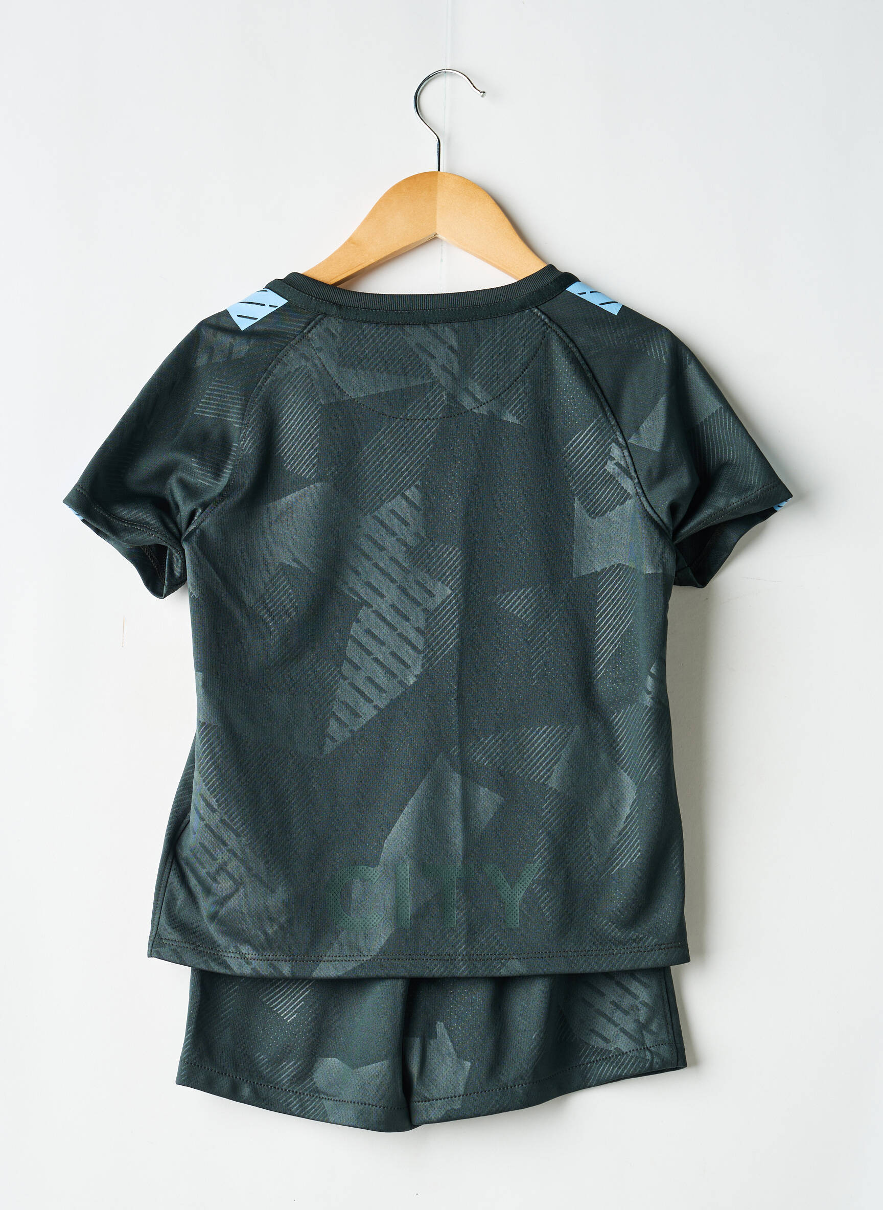 Šortų rinkinys flokuota serigrafija žalias NIKE berniukas