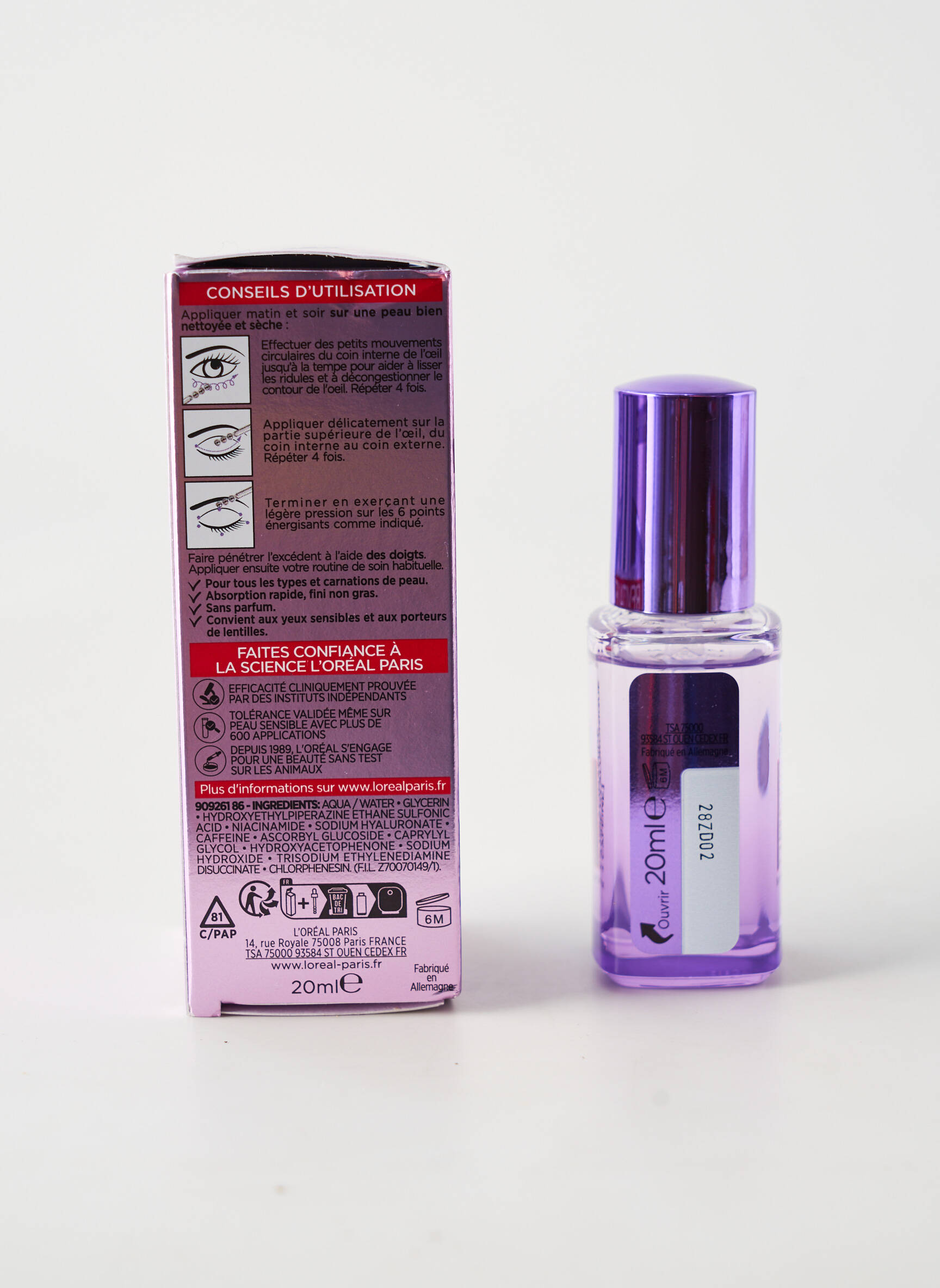 Veido priežiūra  violetinis L'OREAL moteris