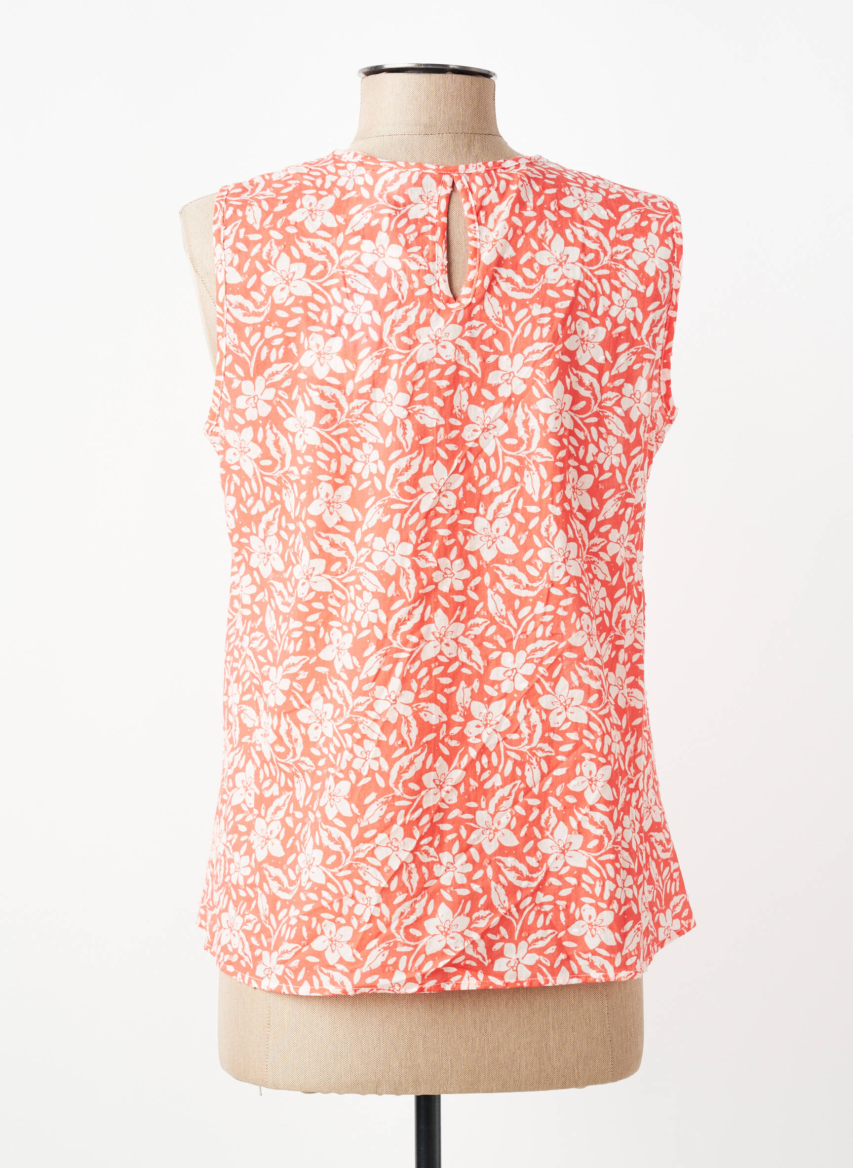 Viršūnė fantazijos raštas be rankų oranžinė GEVANA moteris