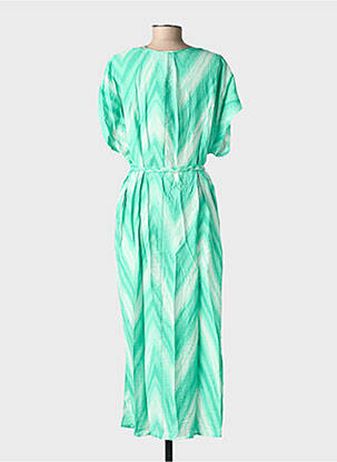 Ilga suknelė fantazijos raštas trumpas rankovės žalias VERO MODA moteris