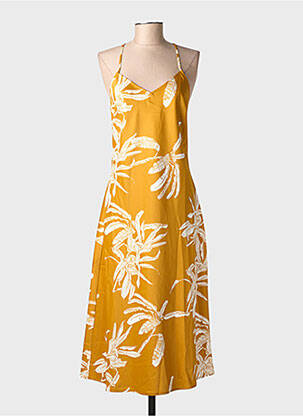 Pusilgių suknelė col v plonos dirželiai geltona AWARE BY VERO MODA moteris