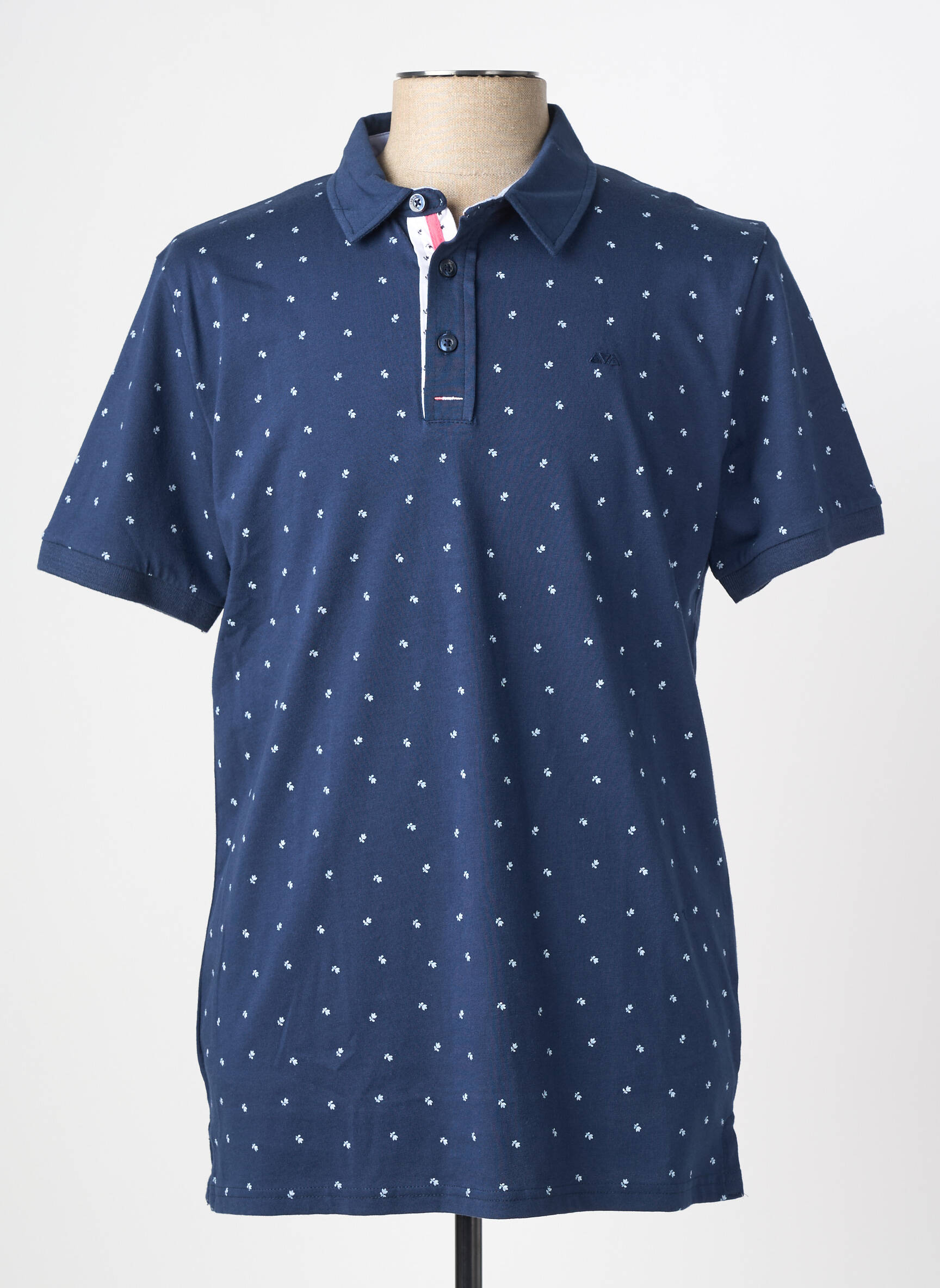 Polo jersey audinys trumpas rankovės mėlyna CAMBERABERO vyras