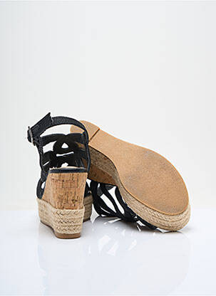 Espadrilės amortizuojančios pado tipas kulnas nuo 7 iki 9 cm juodas MANO moteris