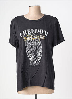 T-marškinys floqué serigrafija trumpas rankovės juodas VERO MODA moteris
