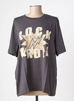 T-marškinys floqué serigrafija trumpas rankovės pilka VERO MODA moteris