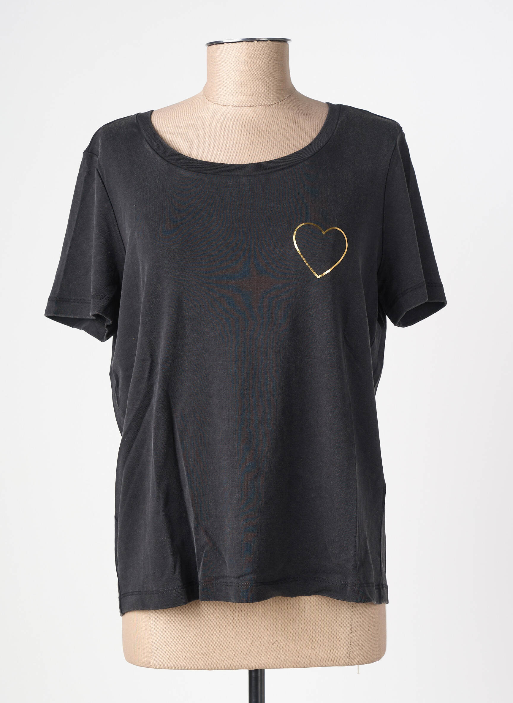 T-marškinys floqué serigrafija trumpas rankovės juodas VERO MODA moteris