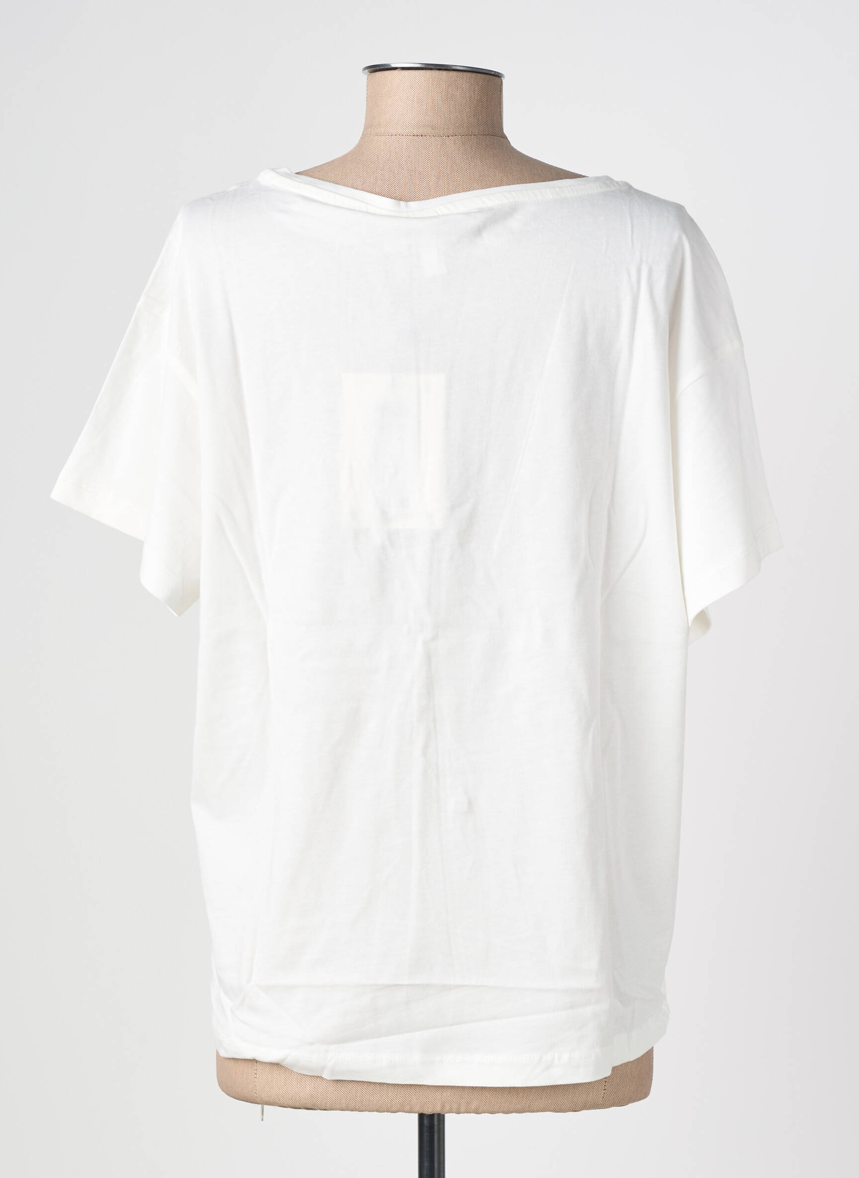 T-marškinys floqué serigrafija trumpas rankovės baltas VERO MODA moteris