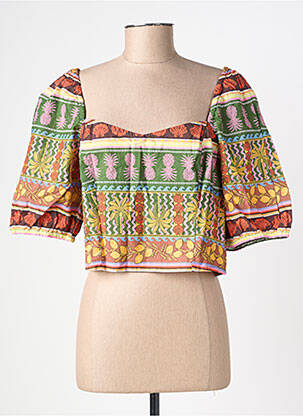 Viršūnė col v 3/4 rankovės žalias VERO MODA moteris