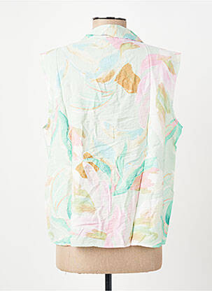 Moteriškas marškinys centrinė iškirptė be rankų žalias VERO MODA moteris