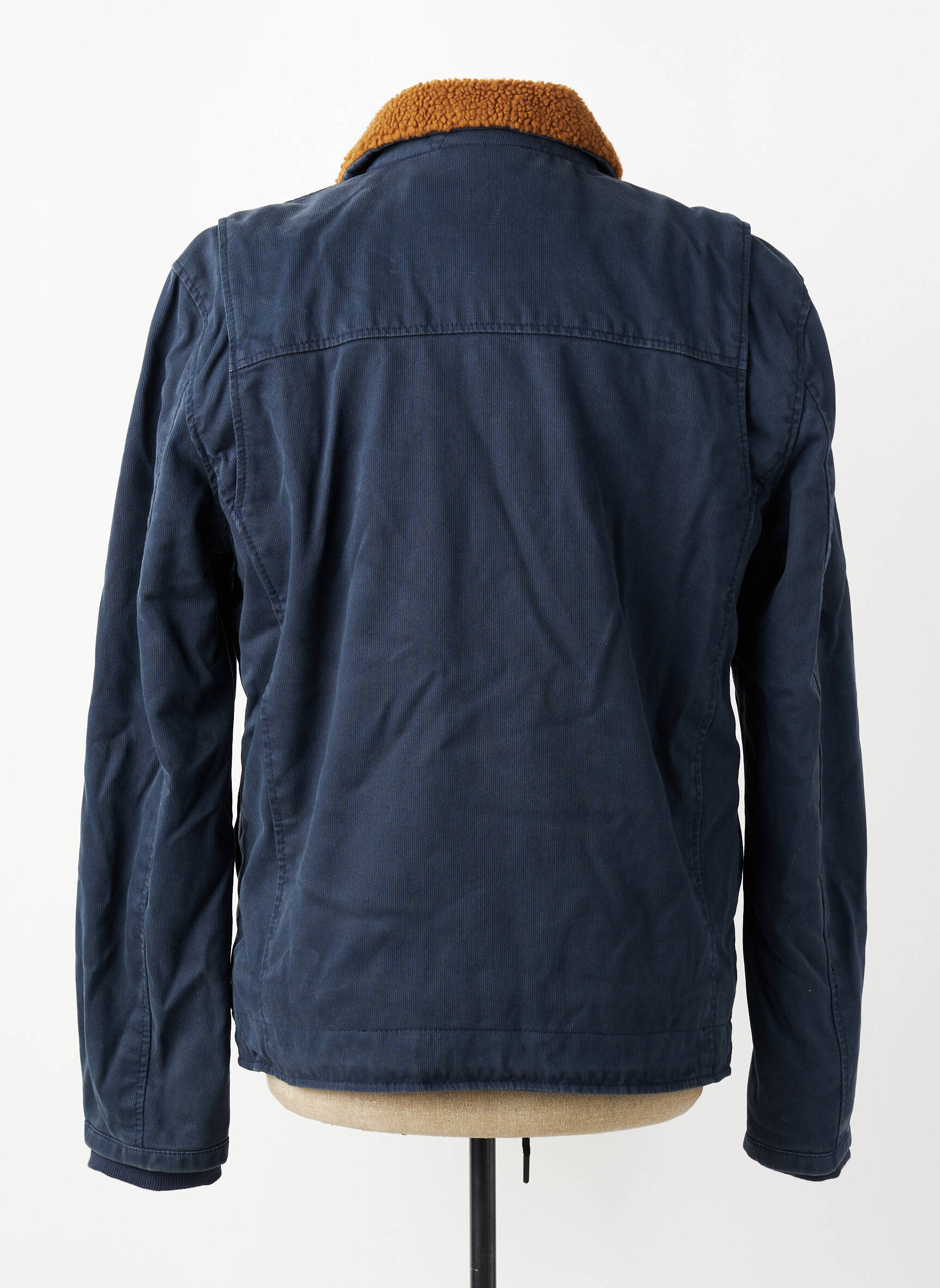 Parka bordo apdailos rankogaliai be gobtuvų mėlyna IRON AND RESIN vyras
