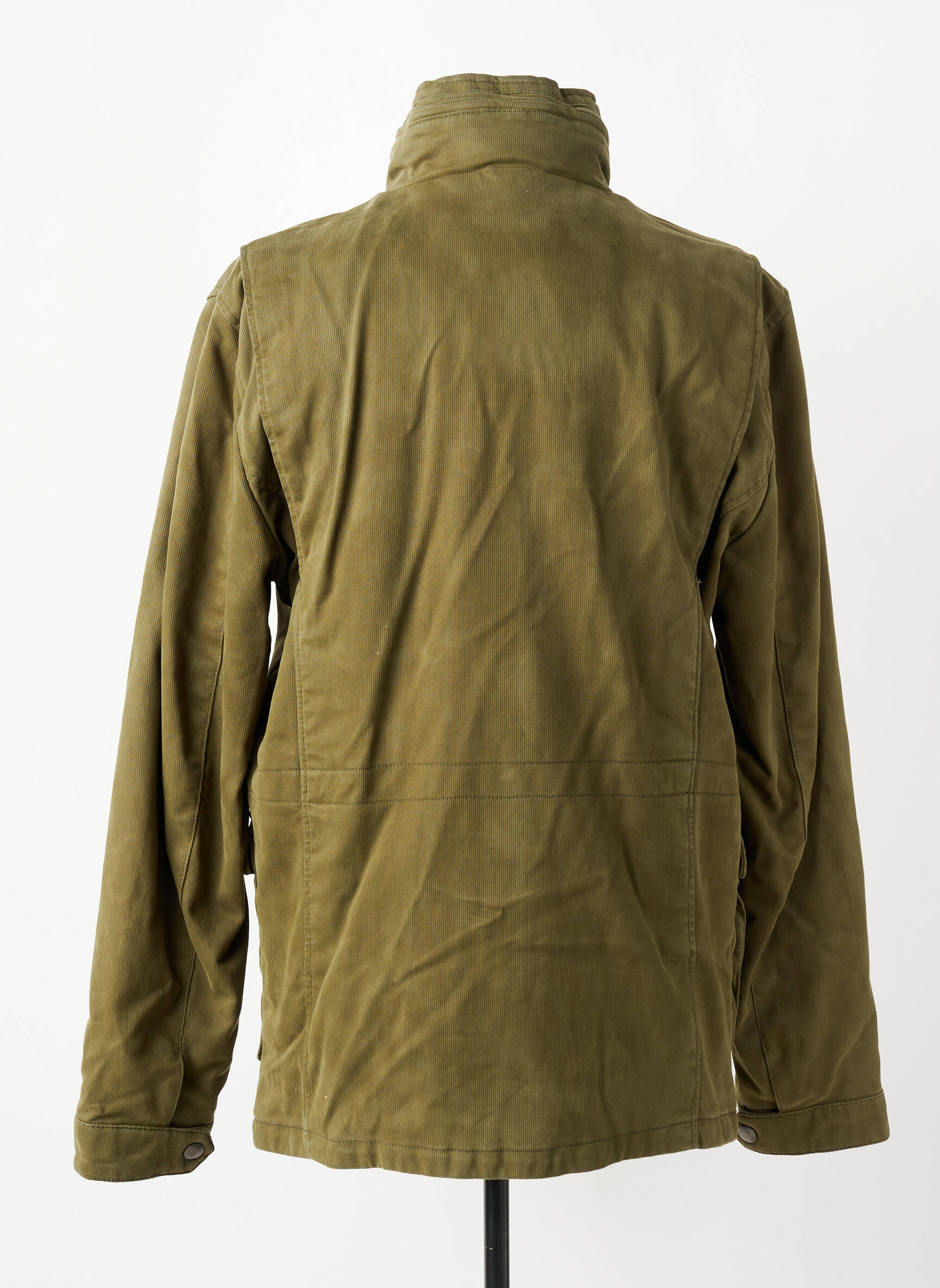 Parka daug kišenių su gobtuvu žalias IRON AND RESIN vyras