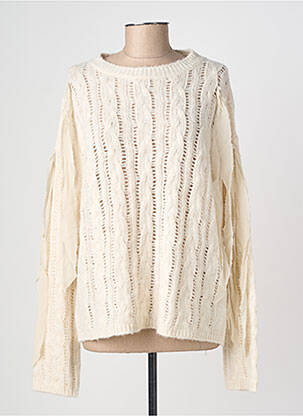 Megztinis ažūrinė tinklinė medžiaga ilgos rankovės bežinis DIXIE moteris