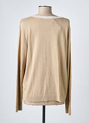 Ilgų rankovių liemenė priekinė mygtukų uždarymo sistema rudas SAINT CHARLES moteris