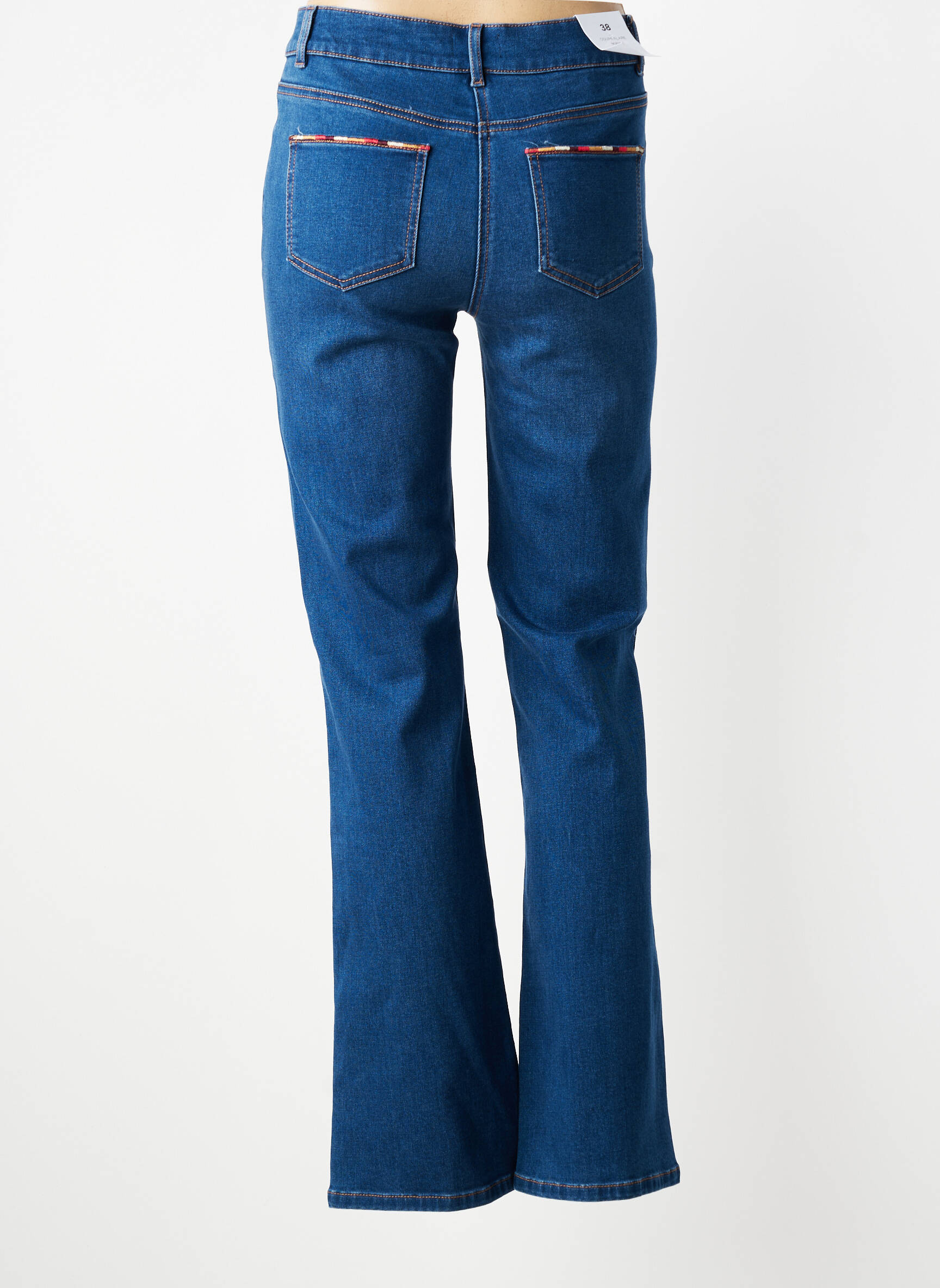 Flare tipo džinsai tamprumas normala dydis mėlyna JULIE GUERLANDE moteris