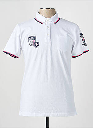 Polo jersey audinys trumpas rankovės baltas CAMBERABERO vyras