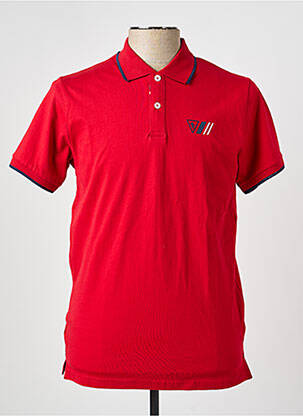 Polo jersey audinys trumpas rankovės raudona CAMBERABERO vyras