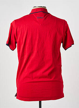 Polo jersey audinys trumpas rankovės raudona CAMBERABERO vyras