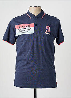 Polo jersey audinys trumpas rankovės mėlyna CAMBERABERO vyras