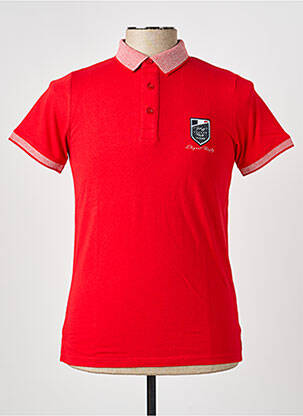 Polo jersey audinys trumpas rankovės raudona CAMBERABERO vyras
