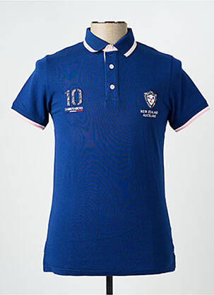 Polo jersey audinys trumpas rankovės mėlyna CAMBERABERO vyras