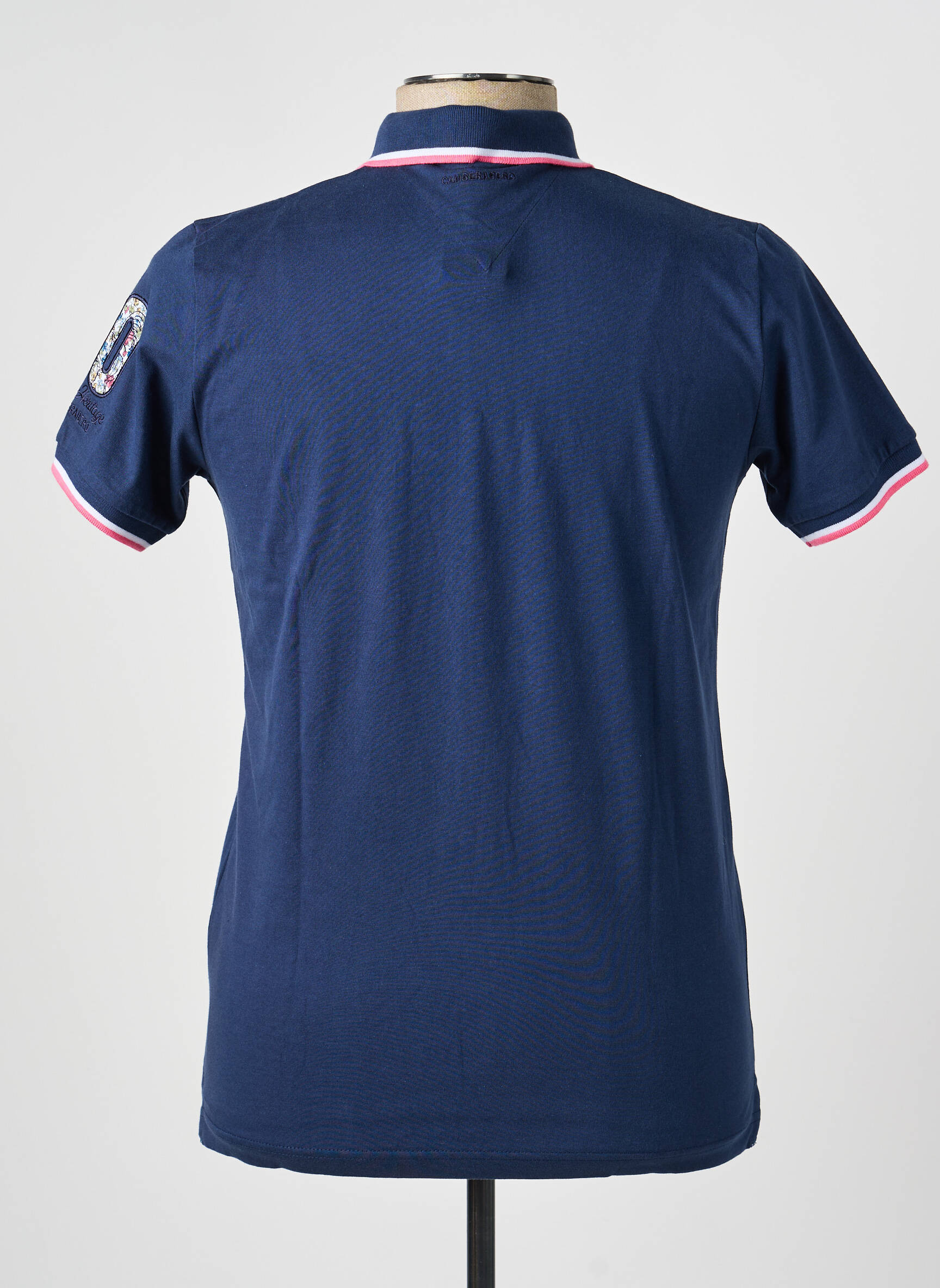 Polo jersey audinys trumpas rankovės mėlyna CAMBERABERO vyras