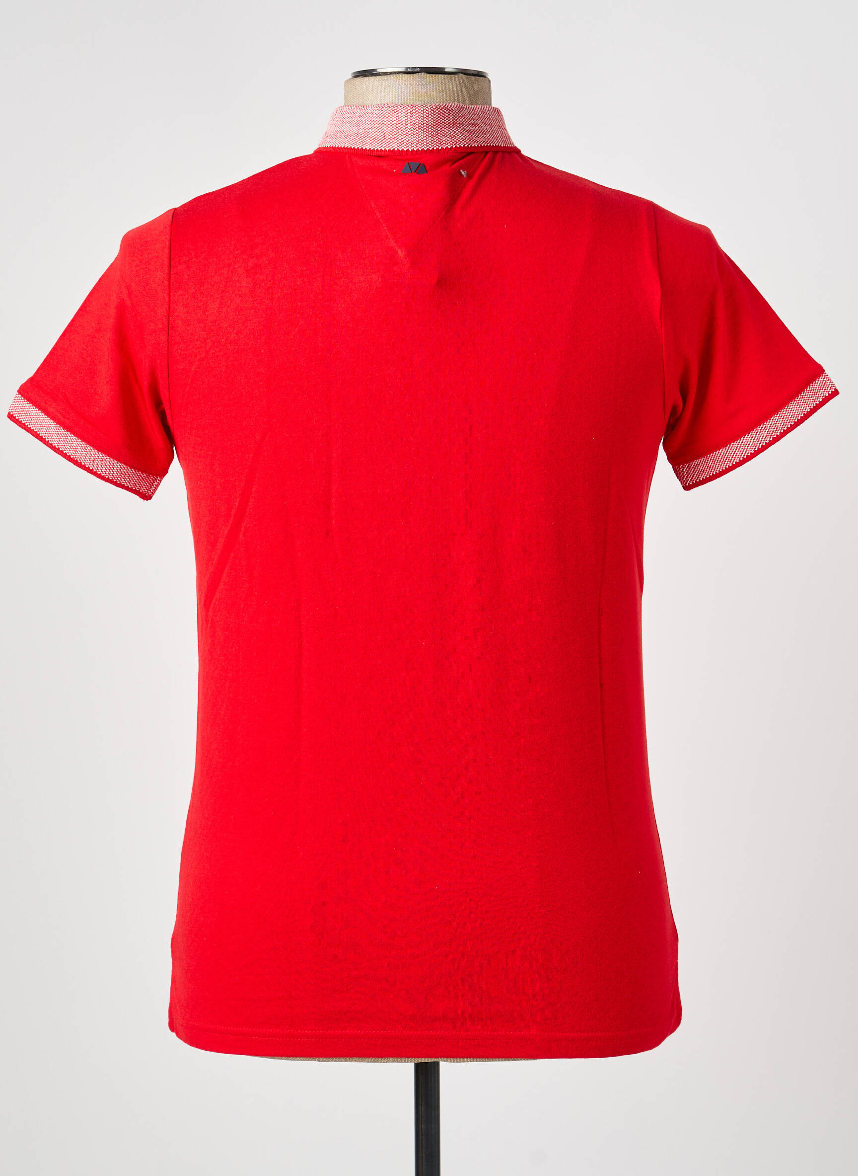 Polo jersey audinys trumpas rankovės raudona CAMBERABERO vyras