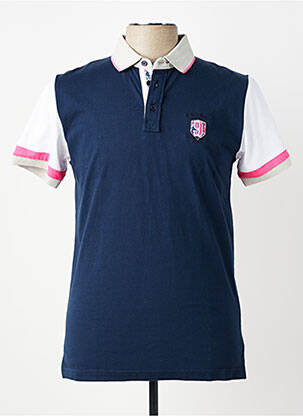 Polo jersey audinys trumpas rankovės mėlyna CAMBERABERO vyras