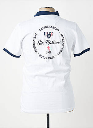 Polo tiesi kirpimas trumpas rankovės baltas CAMBERABERO vyras