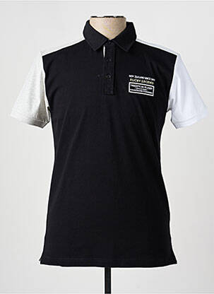 Polo jersey audinys trumpas rankovės juodas CAMBERABERO vyras