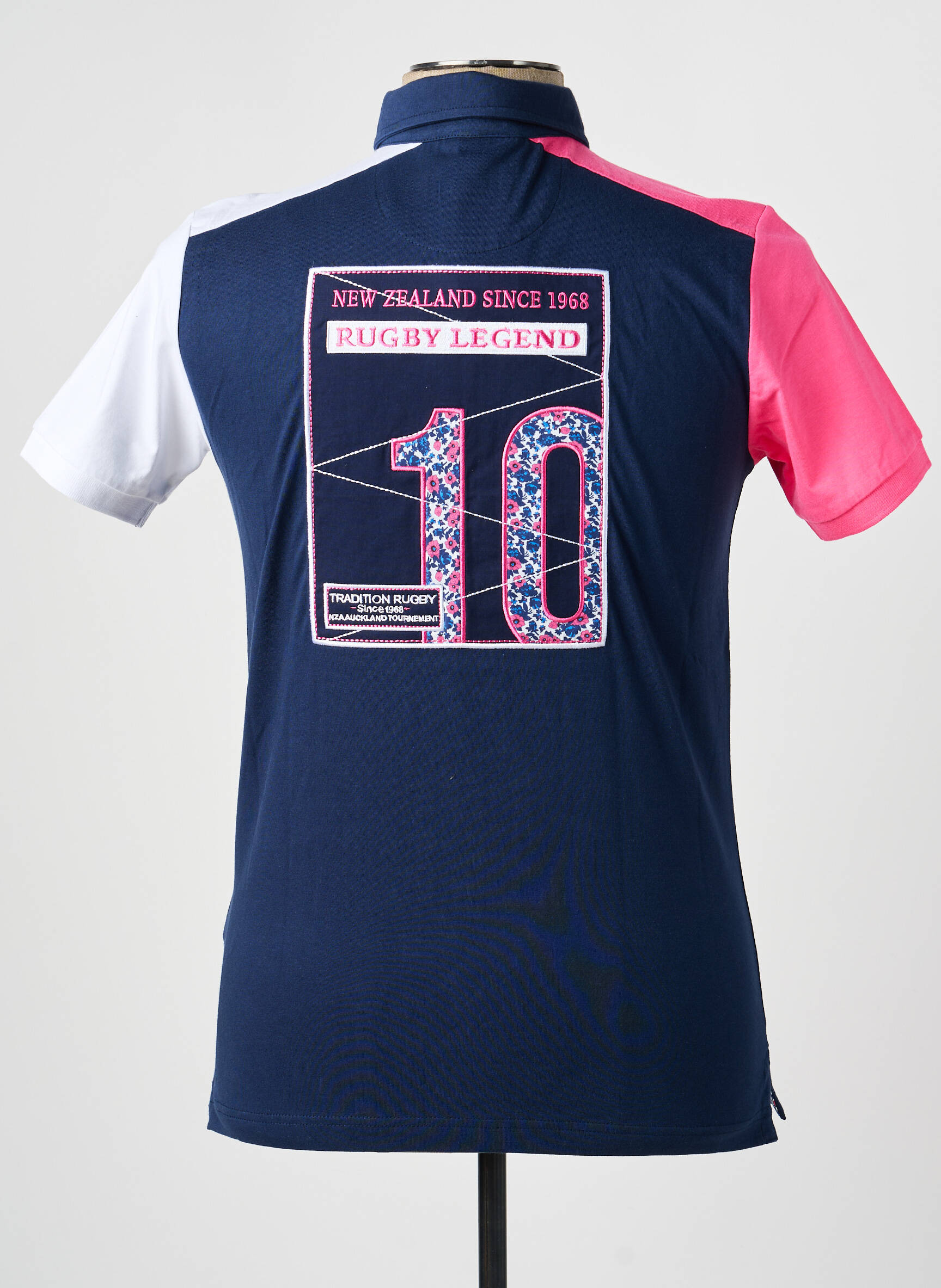Polo jersey audinys trumpas rankovės mėlyna CAMBERABERO vyras
