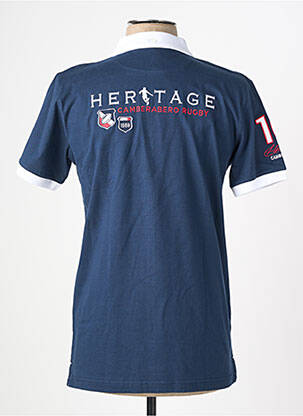 Polo jersey audinys trumpas rankovės mėlyna CAMBERABERO vyras