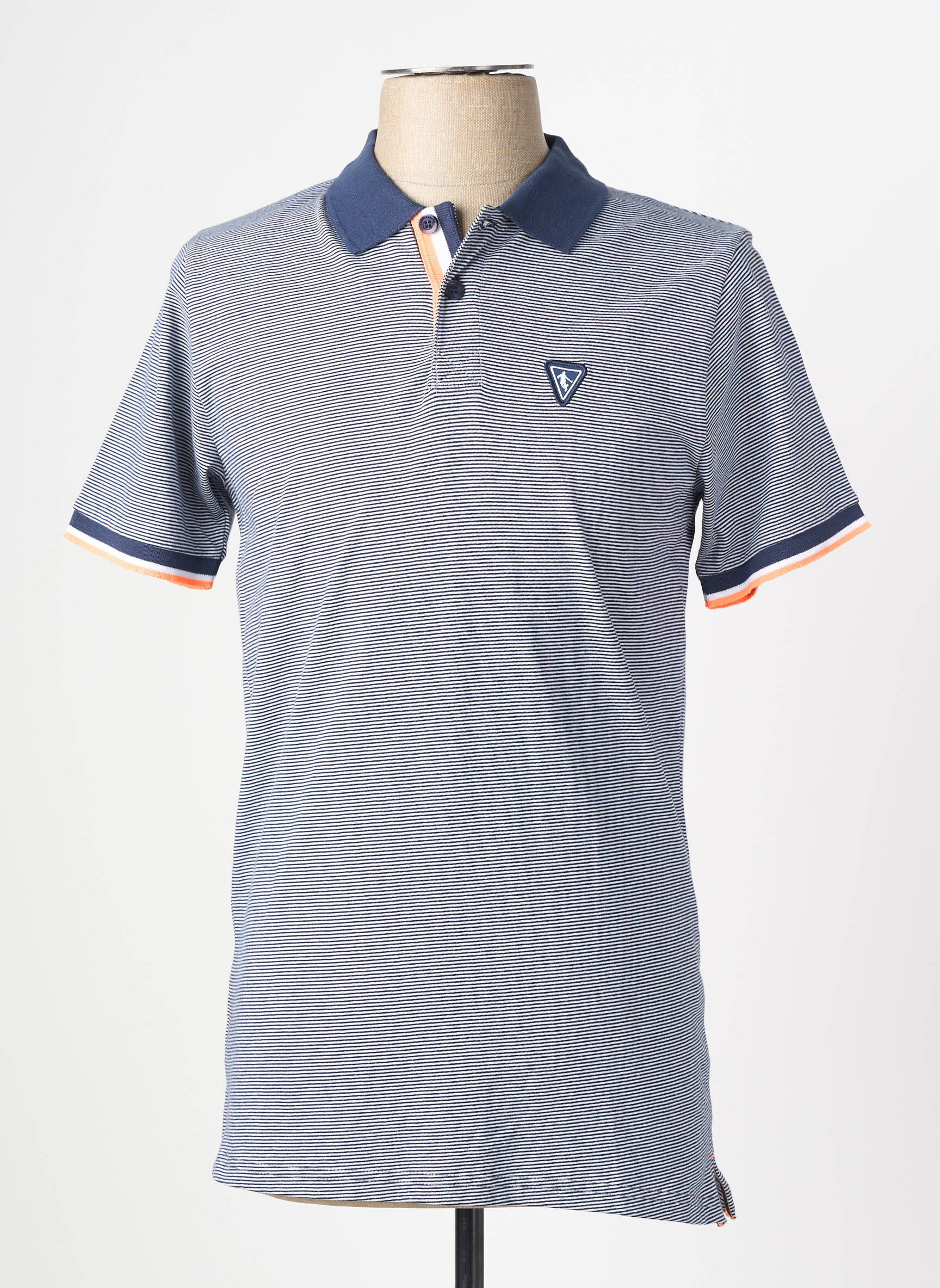Polo jersey audinys trumpas rankovės mėlyna CAMBERABERO vyras