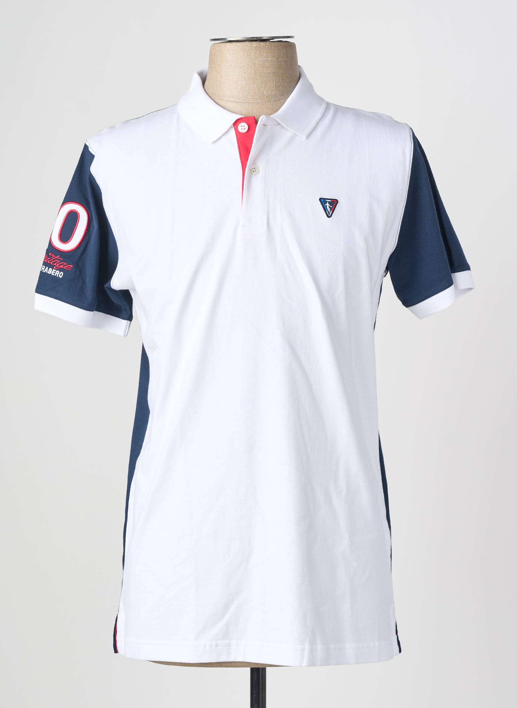 Polo jersey audinys trumpas rankovės mėlyna CAMBERABERO vyras