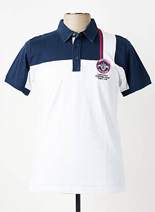 Polo jersey audinys trumpas rankovės baltas CAMBERABERO vyras