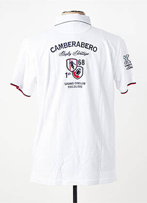 Polo tiesi kirpimas trumpas rankovės baltas CAMBERABERO vyras