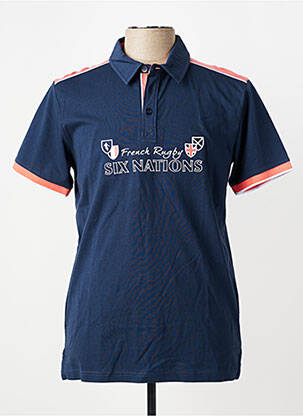 Polo jersey audinys trumpas rankovės mėlyna CAMBERABERO vyras