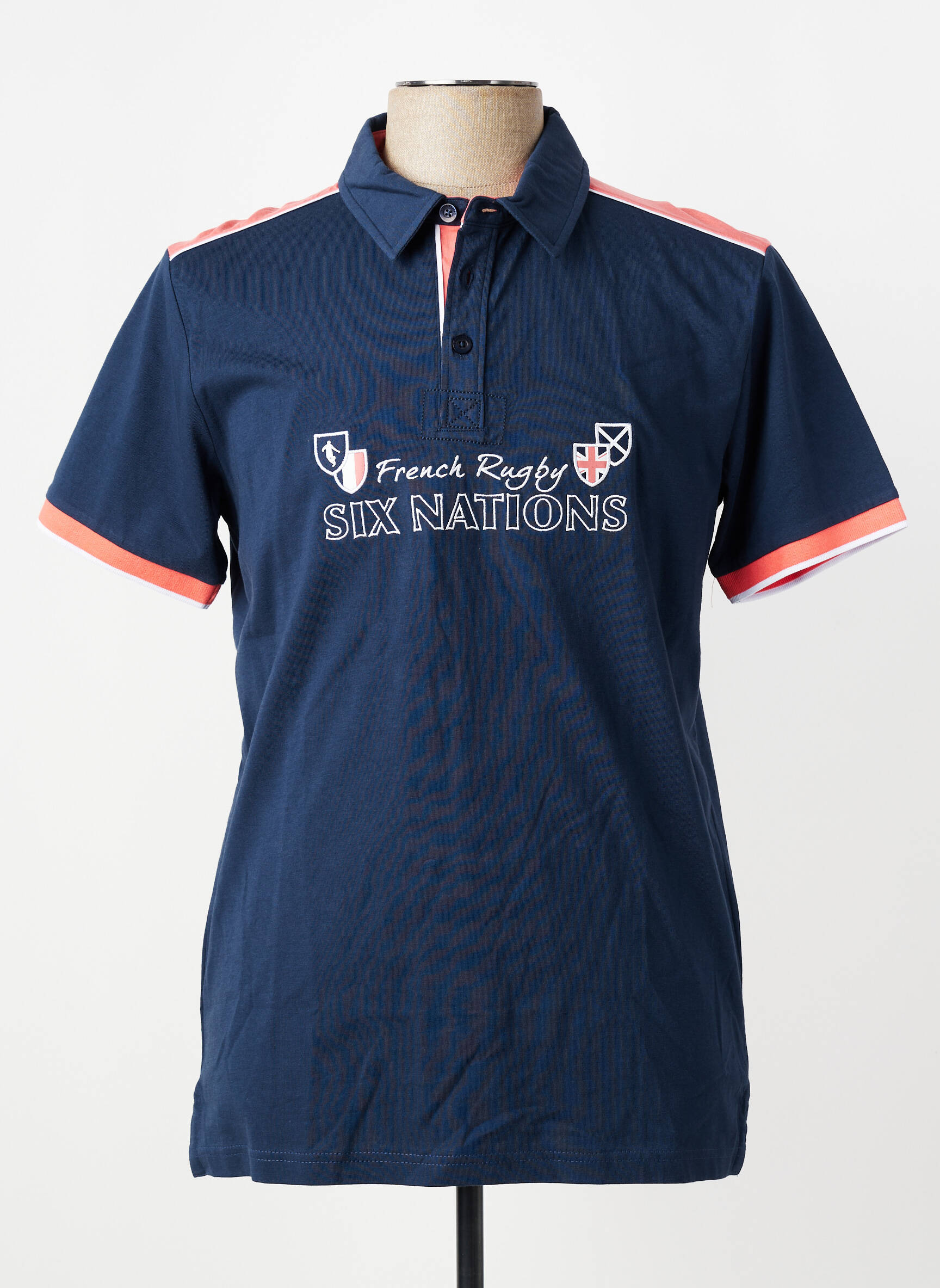 Polo jersey audinys trumpas rankovės mėlyna CAMBERABERO vyras